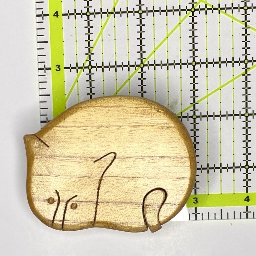 Wood Puzzle Trinket Lion & Cat Boxes - Picture 6 of 13